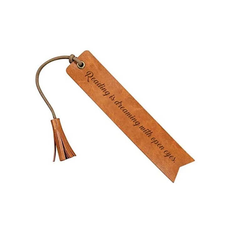 Hot Selling Quality Leather Bookmark for Men Women Personalized Custom Bookmarks Gifts