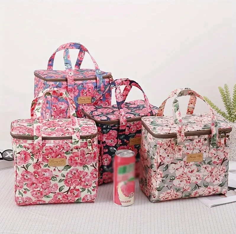 wholesale custom New arrival woman Lunch Tote bag for beach Thermal insulated Lunch bag Outdoor Picnic storage Cooler bag