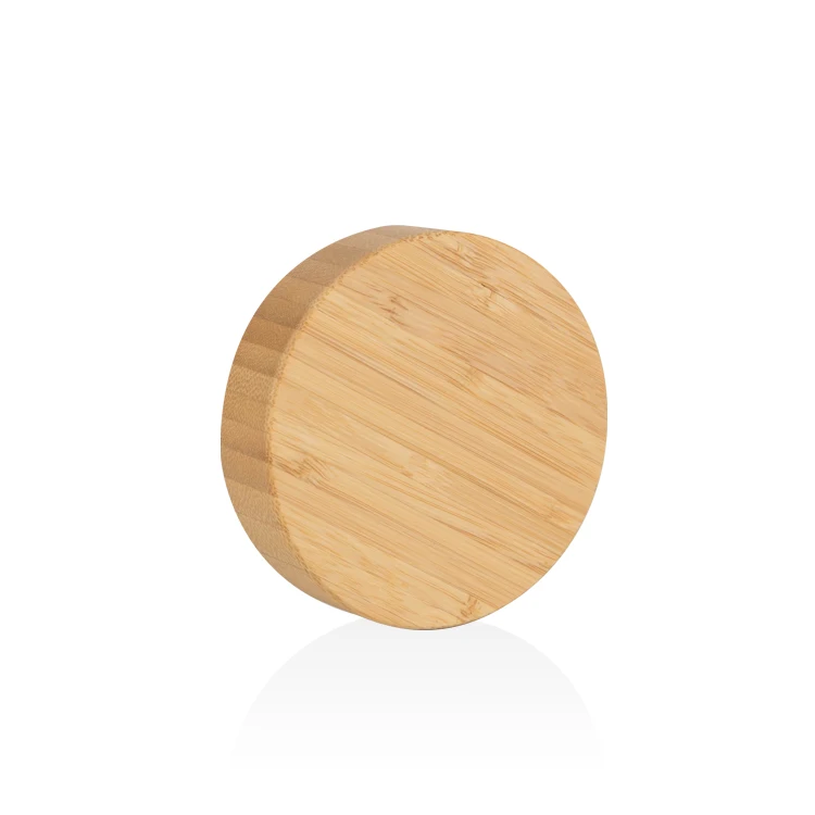 luxury 150g white bamboo plastic jar with bamboo lid plastic jar with bamboo cap