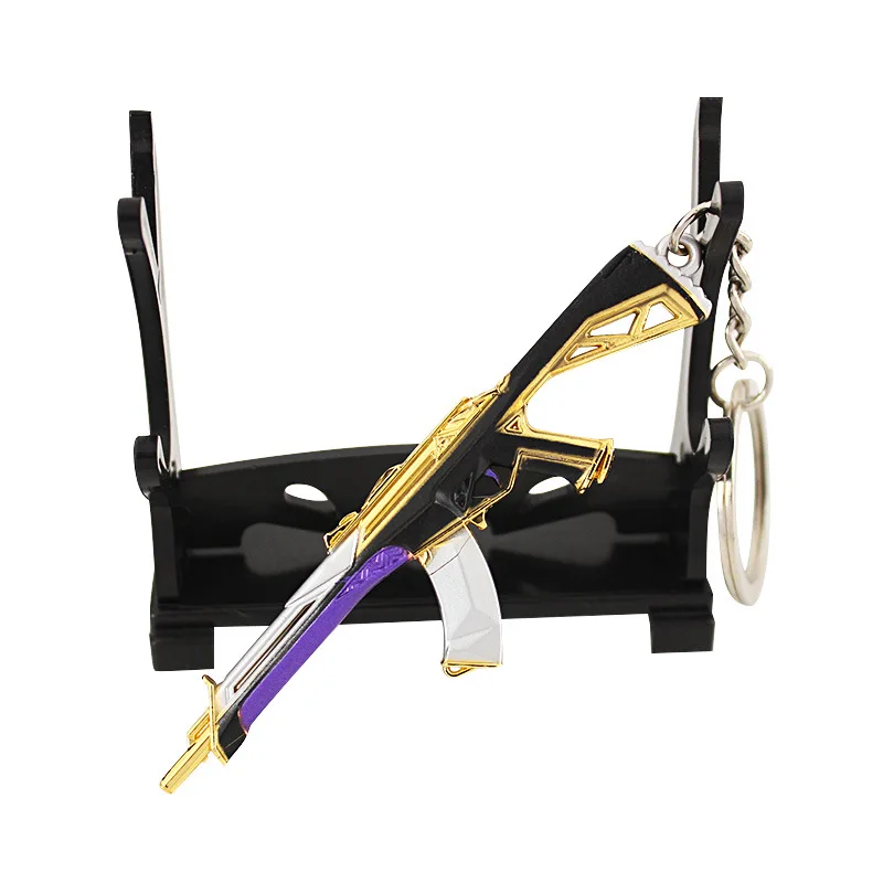 Wowei 9cm Valorant Metal Weapon Sword Model Keychain Toy Gift Desk Decoration Collection Pendant