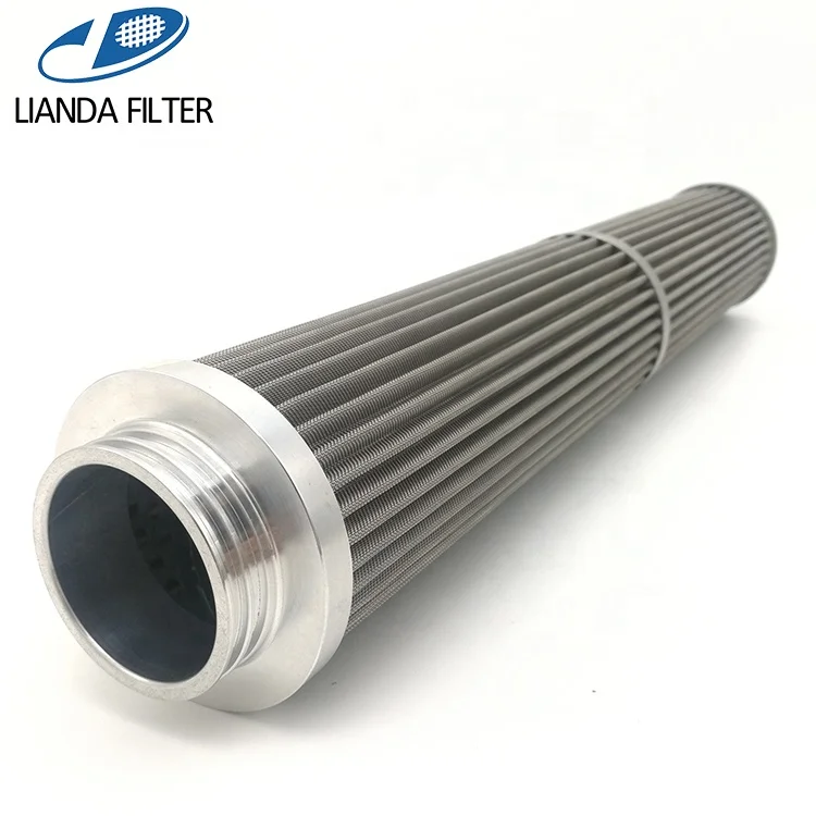10 micron sintered SS metal fiber pleated fuel gas filter element for natural gas and other petrochemical gas