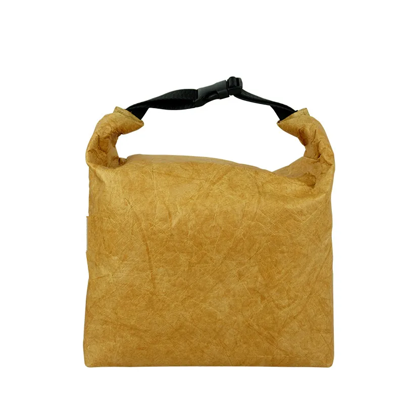 Fomdofold Waterproof Tyvek Buckle Lunch Tote Bags Folding Insulated Cooler Bags Women Lunch Tote Customized Size Logo Picnic Set