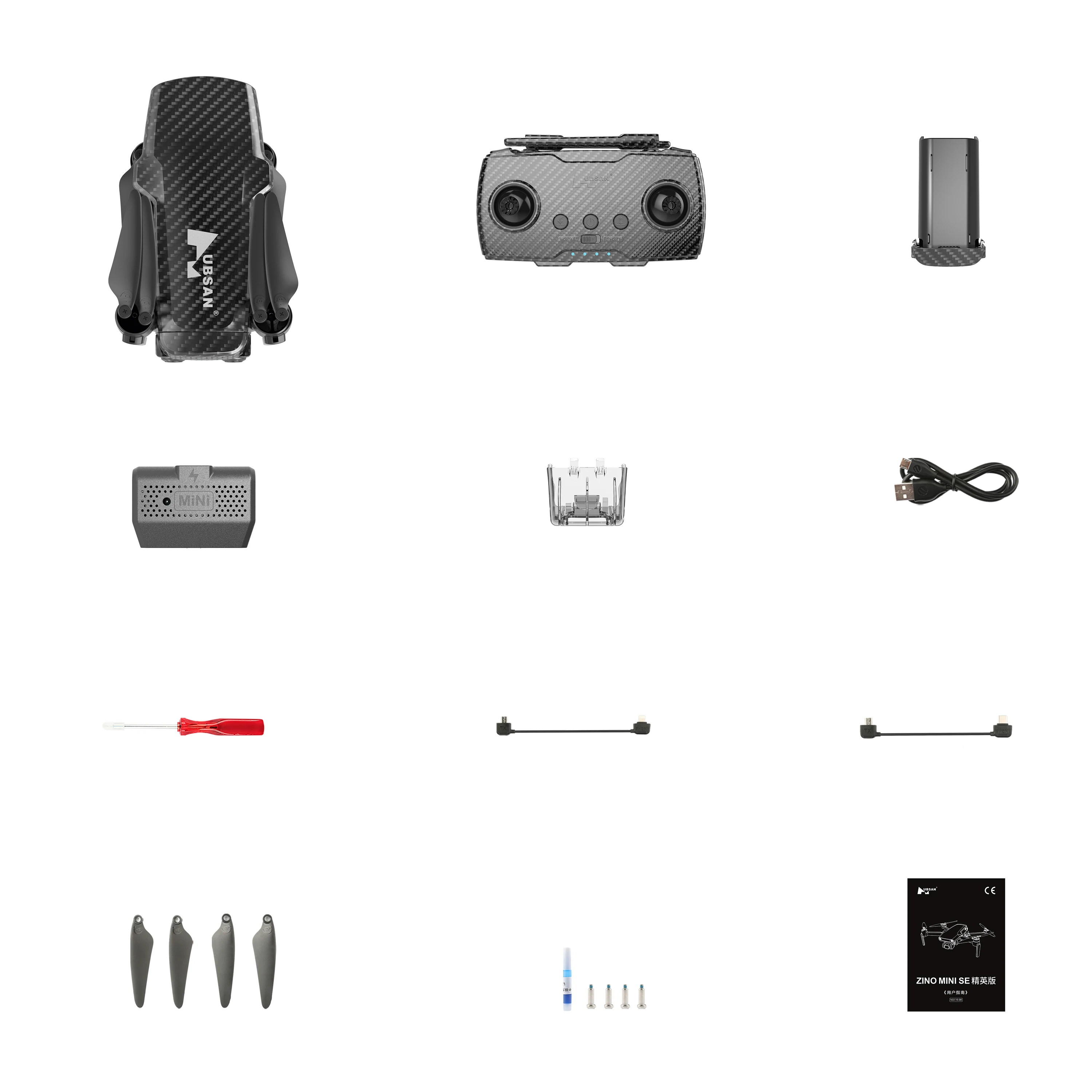 HUBSAN ZINO MINI SE Refined Standard Version RC Drone 5G WiFi GPS 10KM 4K 30FPS 3-Axis Gimbal 45mins Brushless Zino mini se r