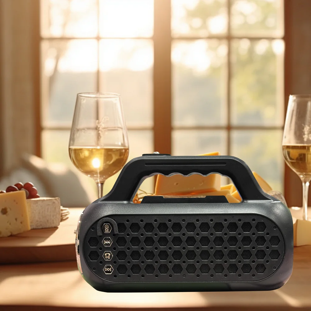 Mini Bluetooth Speaker Wireless Outdoor Bass Loudspeaker Solar USB/TF/FM Radio