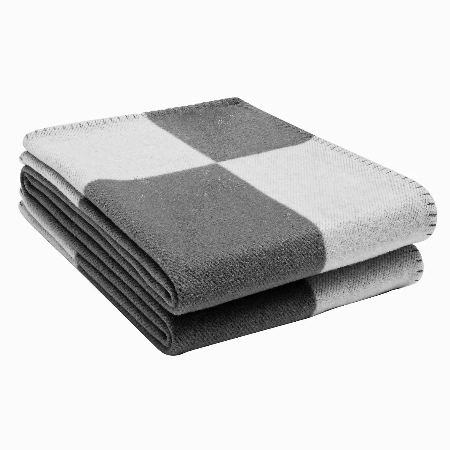 OEM customized letter wool blanket thickened in winter warm nap office luxury blanket