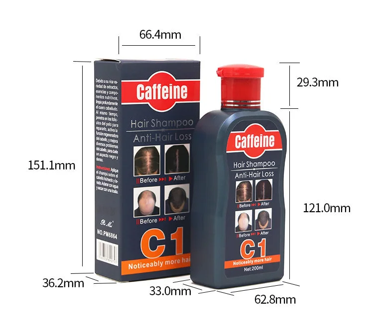 Best Private Label Hair Care Nourish Anti Hair Loss Thinning Hair Growth Natural Organic Caffeine Shampoo For Unisex