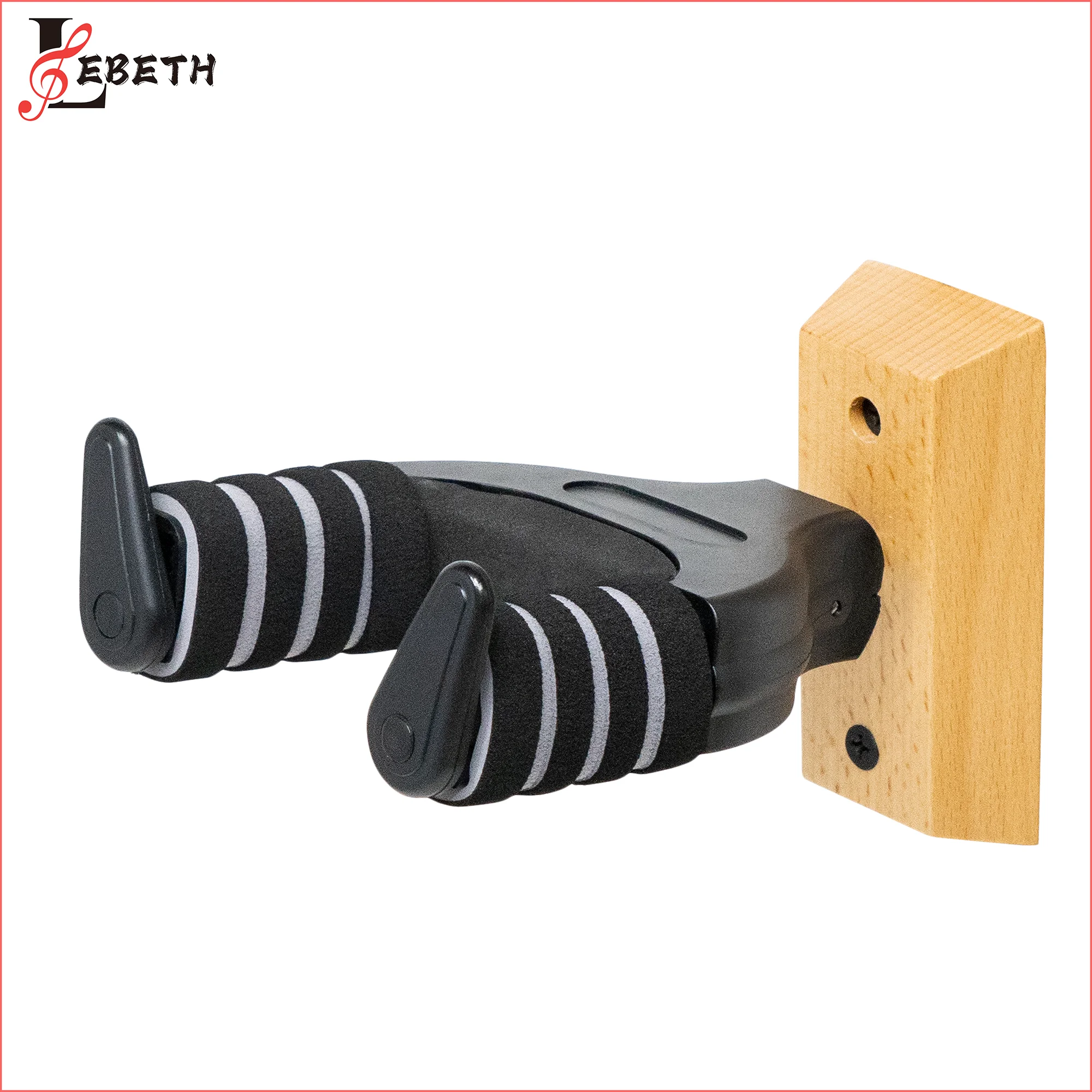 Lebeth GH-16 фабричные аксессуары для гитары деревянный держатель вешалка настенное крепление крюк электрической/бас-гитары