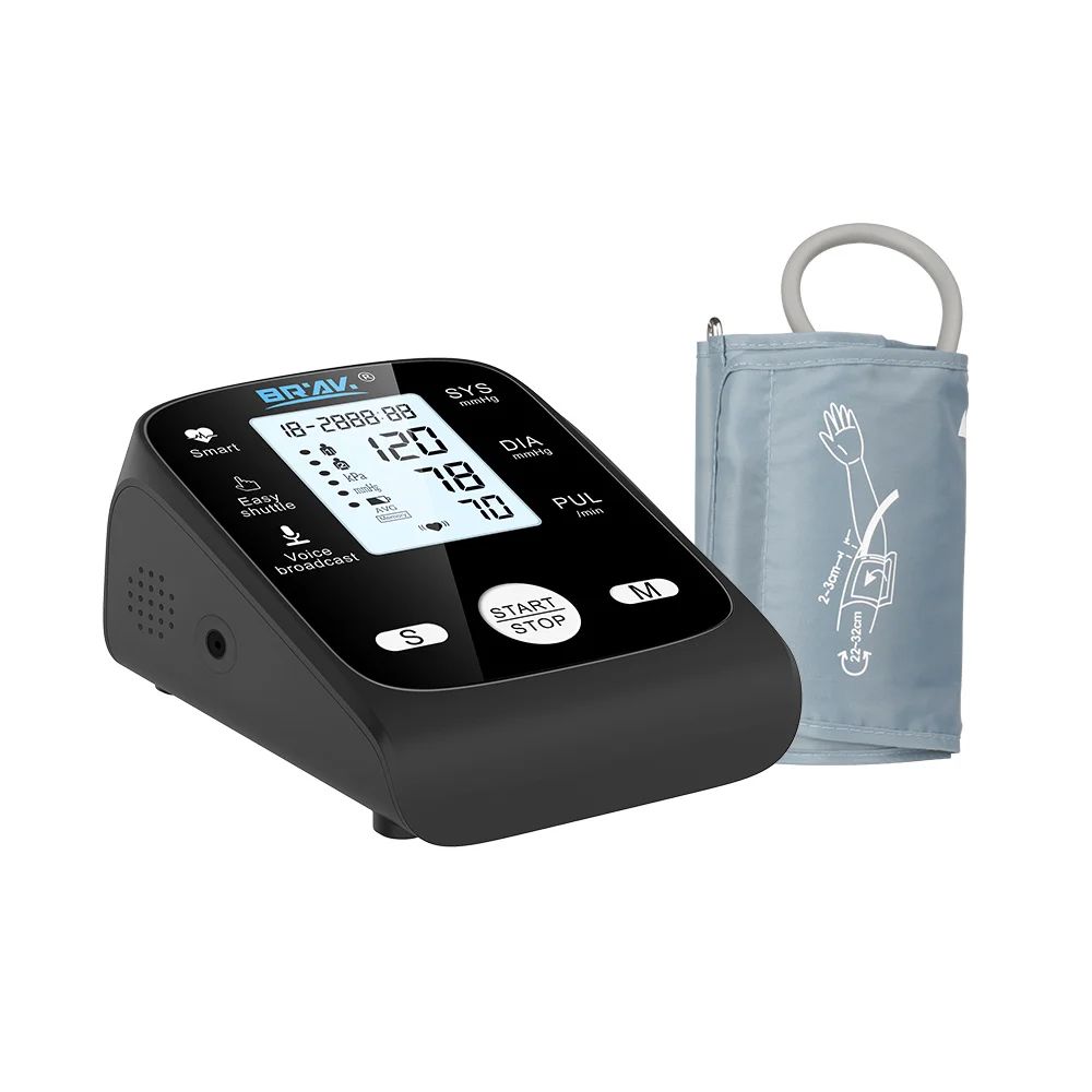 Brav factory medical device manufacture bp monitor machine arm type digital blood pressure monitor
