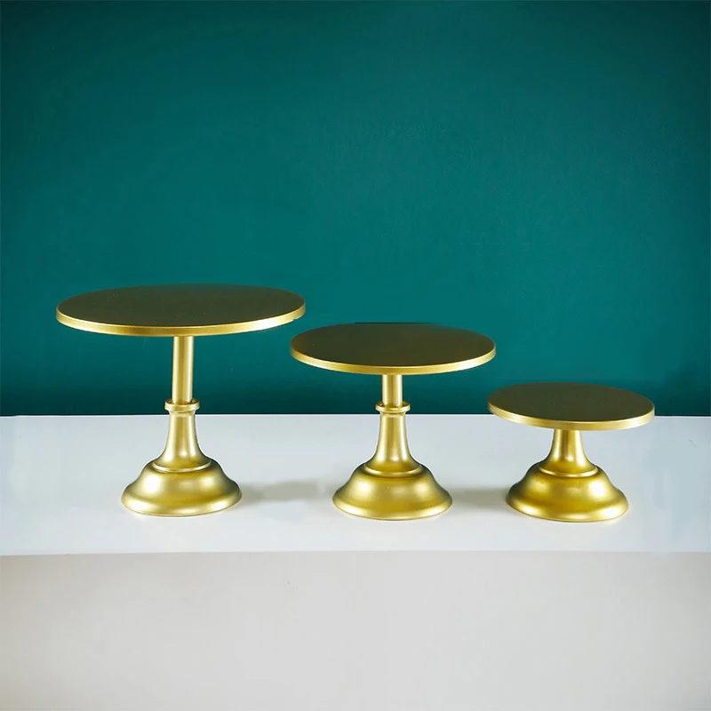 Metal Round Cake Decoration Stand Pedestal Dessert Holder Wedding Party Birthday Cake Stand