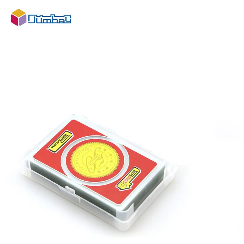 Customization transparent playing cards 9 of hearts new style lucid plastic playing card and tattoos