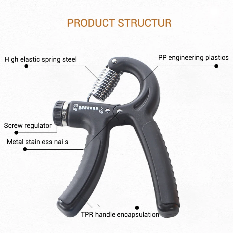 6 видов цветов Grip Strengthener Гимнастические захваты ручной силовой
