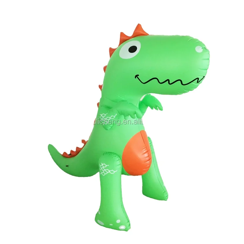 Производитель LC, новейший дизайн, гигантовый надувной зеленый динозавр, летний разбрызгиватель