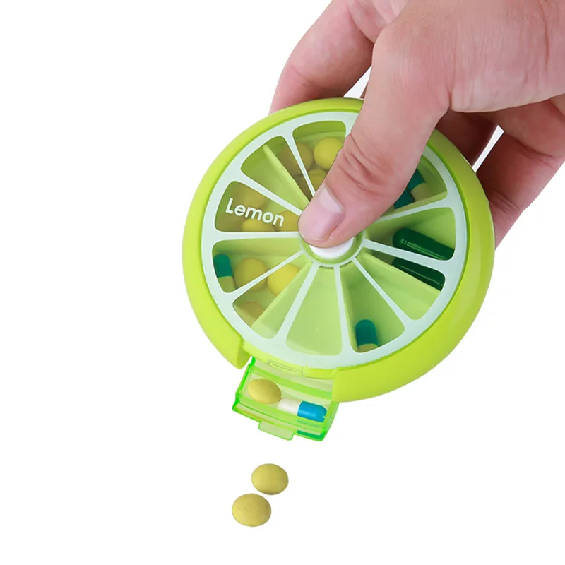 Plastic 7 Days Tablet Candy Box Portable Storage Tablet Holder Travel Organizer Pill Dispenser Container