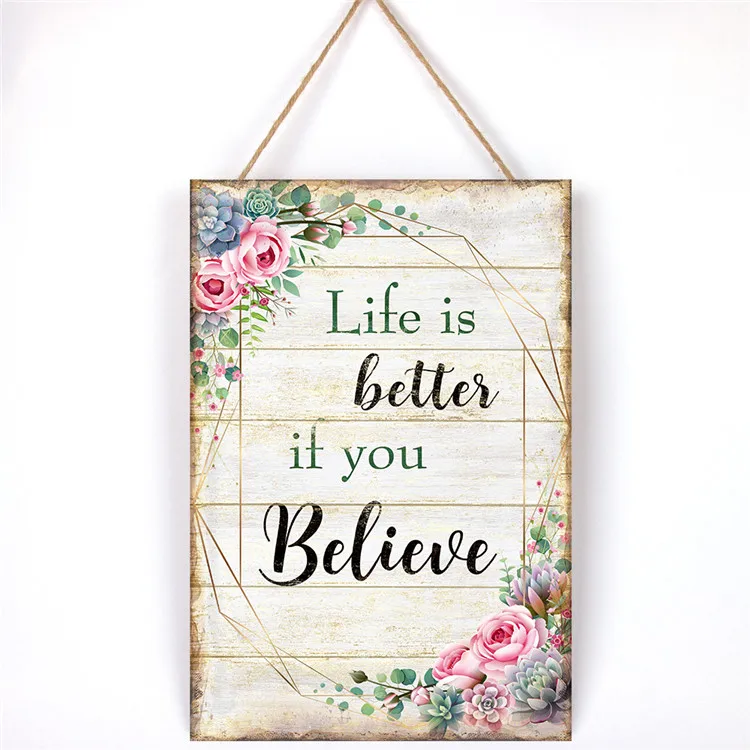 
creative hemp rope wall plaque wooden picture photo frame for decoration 