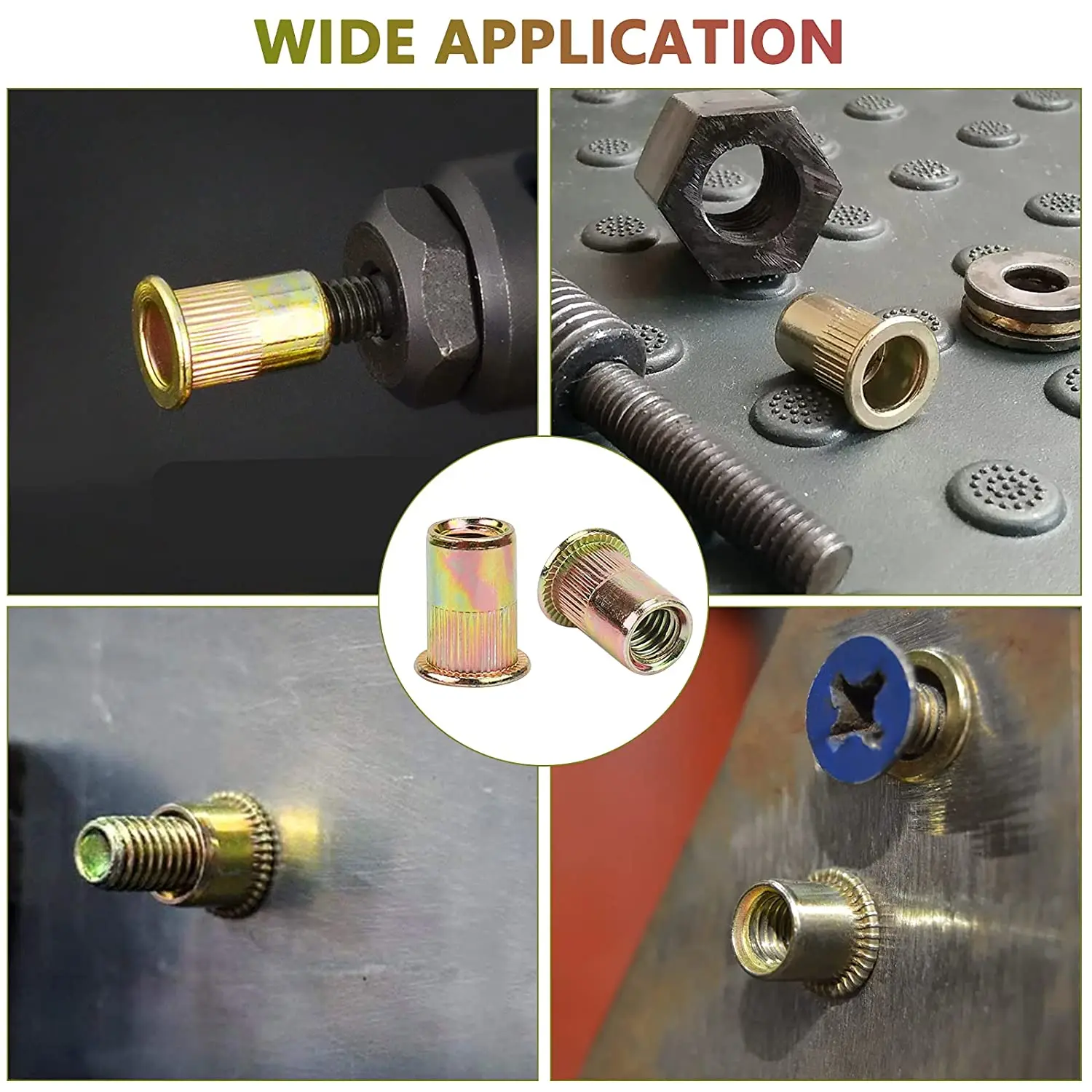 New Arrival Nut Round Solid Aluminium Rivet Flat Head Semi Tubular 3X17mm