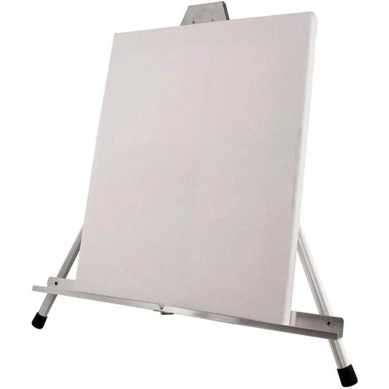 Meihui Aluminum Tabletop Display Easel Portable Artist Tripod Stand for Holds Canvas Paintings Books Presentations