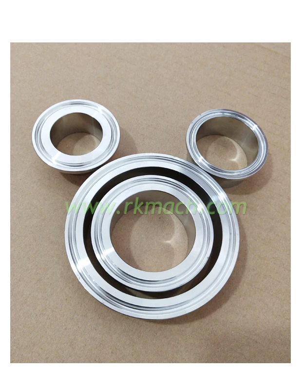 38mm Factory OEM sanitary stainless steel ss304 clamped pipe fitting ferrule connector