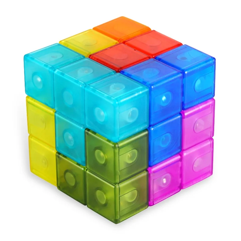 Wholesale Rare Earth Magnet Infinite Turning Geometric Magnetic Magic Cubes Toy Decompression 3D Magic Cube Building Block