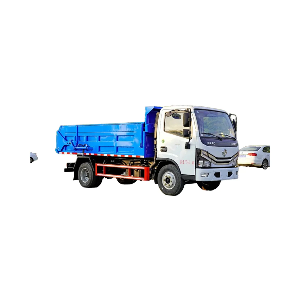 Dongfeng дизель 4x2 выкатной мусоровоз с ручной коробкой передач для строительства фермерского ресторана Новинка
