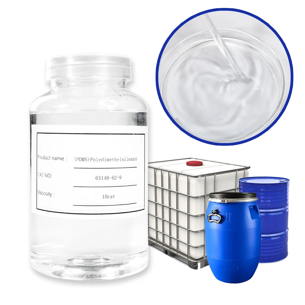 Cosmetics raw material supplier liquid cyclopentasiloxane and dimethicone fluid transparent dimethyl silicone oil cas 63148629