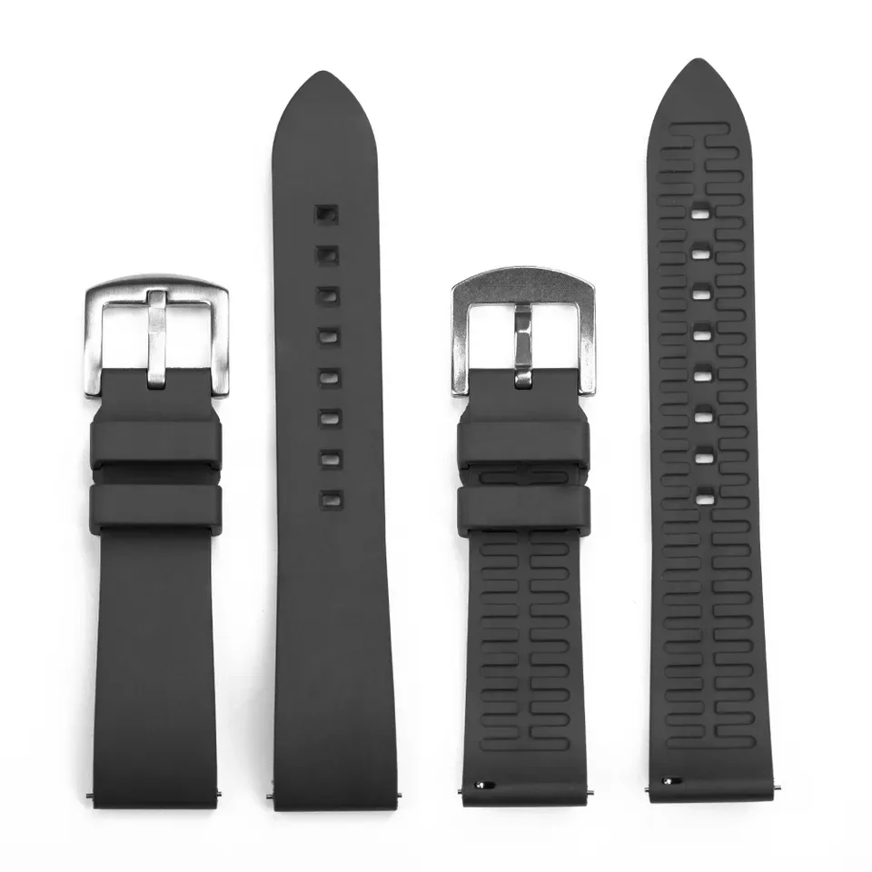 JUELONG Classic Fluoroelastomer Rubber Straps 18 19 20 21 22 23 24mm Fkm Rubber Watch Straps Quick Release Watch Bands For Diver