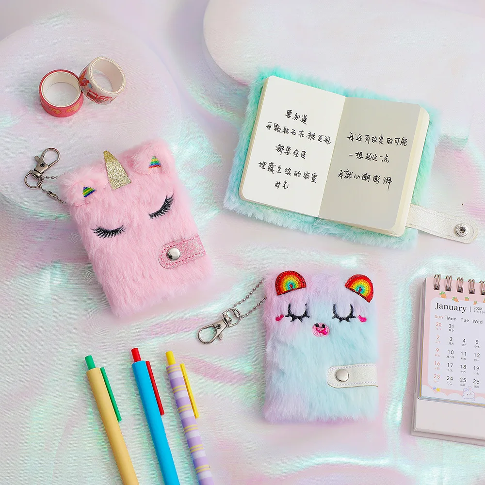 Pu Gift Set Password 80 Leave Red Blue Red Decoration Picture Pirate Multicolor Giveaway Plush Kid Notebook For Kid