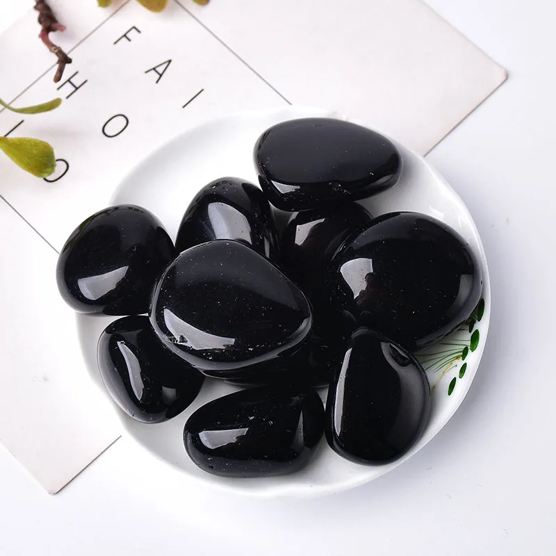 Natural Crystals Raw Stone Minerals Obsidian Polished Obsidian Tumbled Stones
