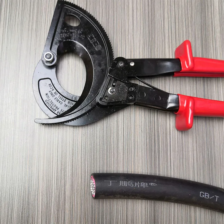 Latest Design ratchet cable shears insulated copper aluminum bolt cable cutter