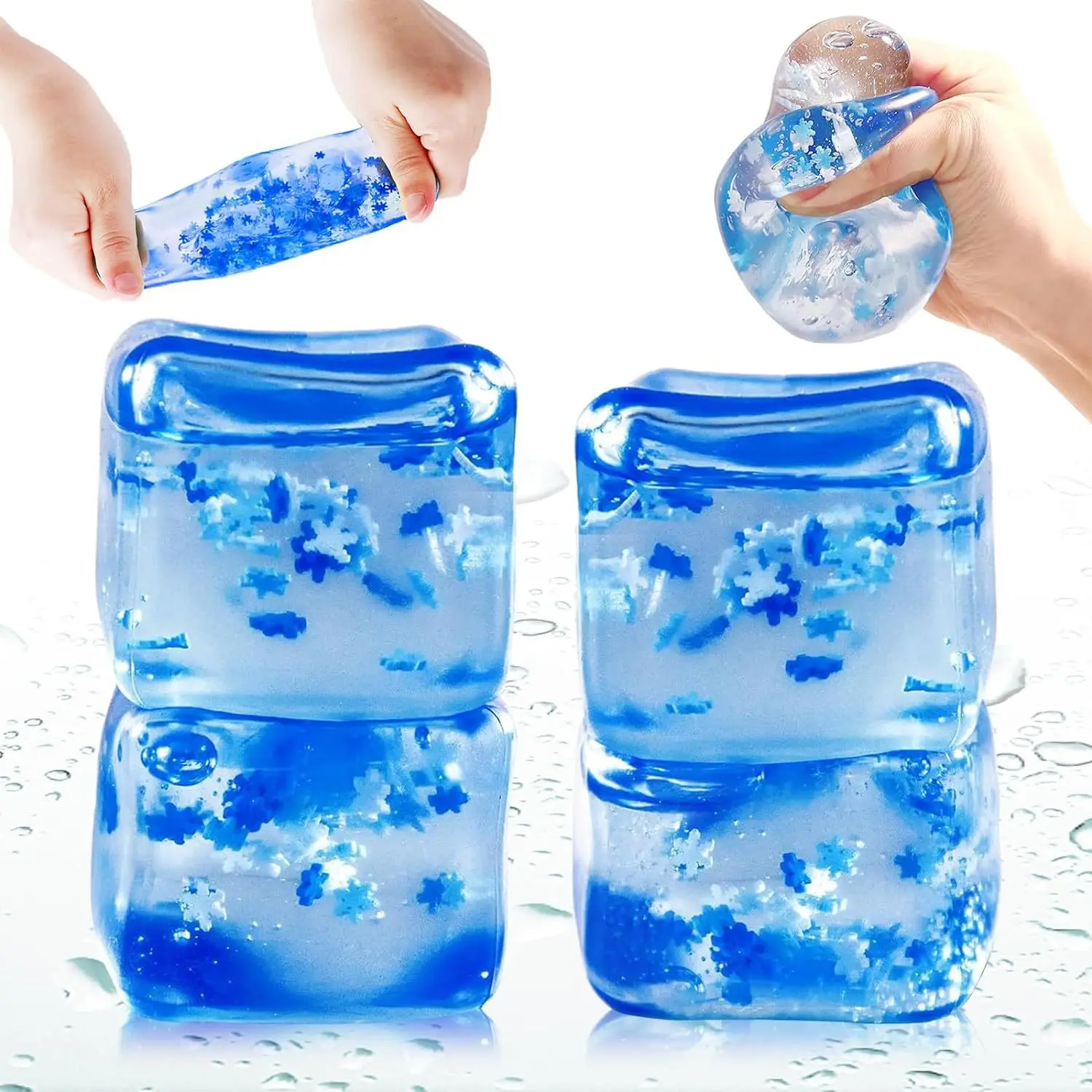 Water Cube maltose pinch happy decompression toy vent ball ice  Block Stress Ball pinch Gifts For Kids