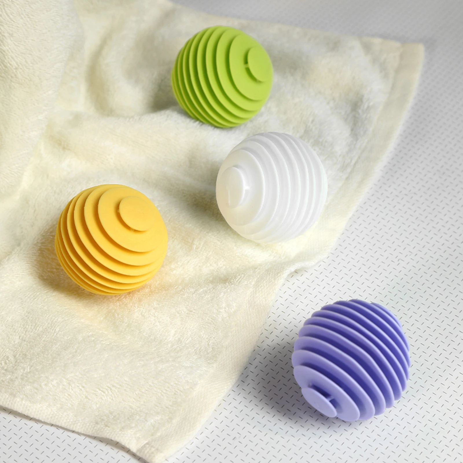 Simple Laundry Organic Handmade Round Tumble Reduce Clothing Wrinkles Wool Felt TPR Reusable Laundry Ball