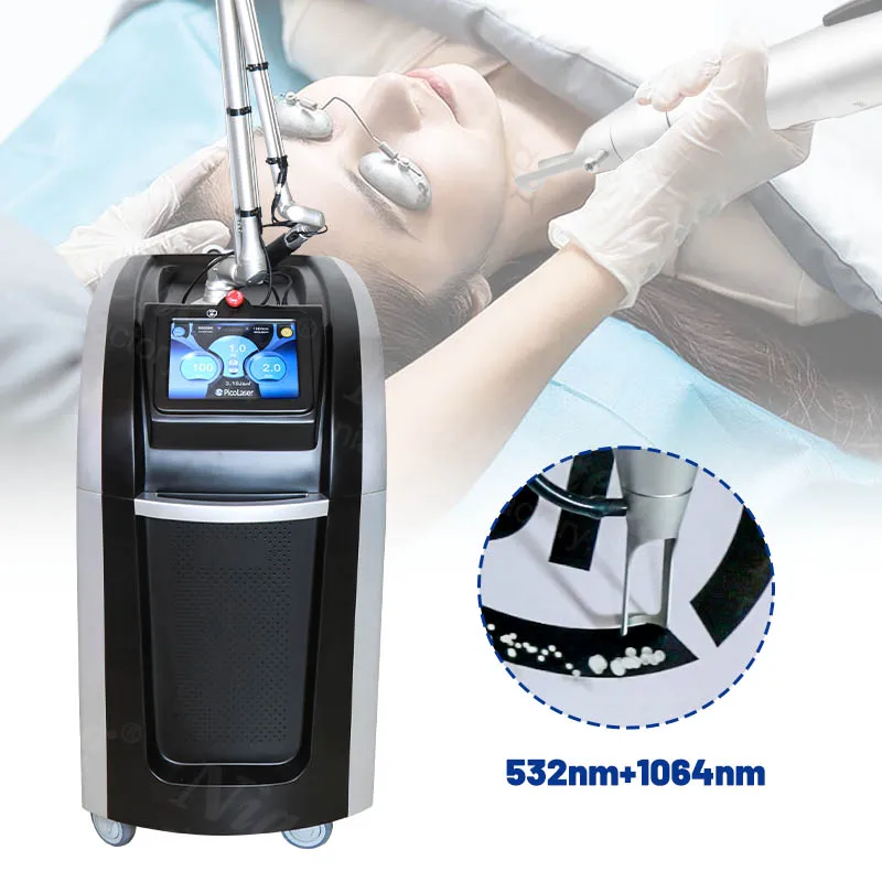 755nm 1064nm 532nm Pico laser Picosecond ND YAG Laser Tattoo Removal Equipment