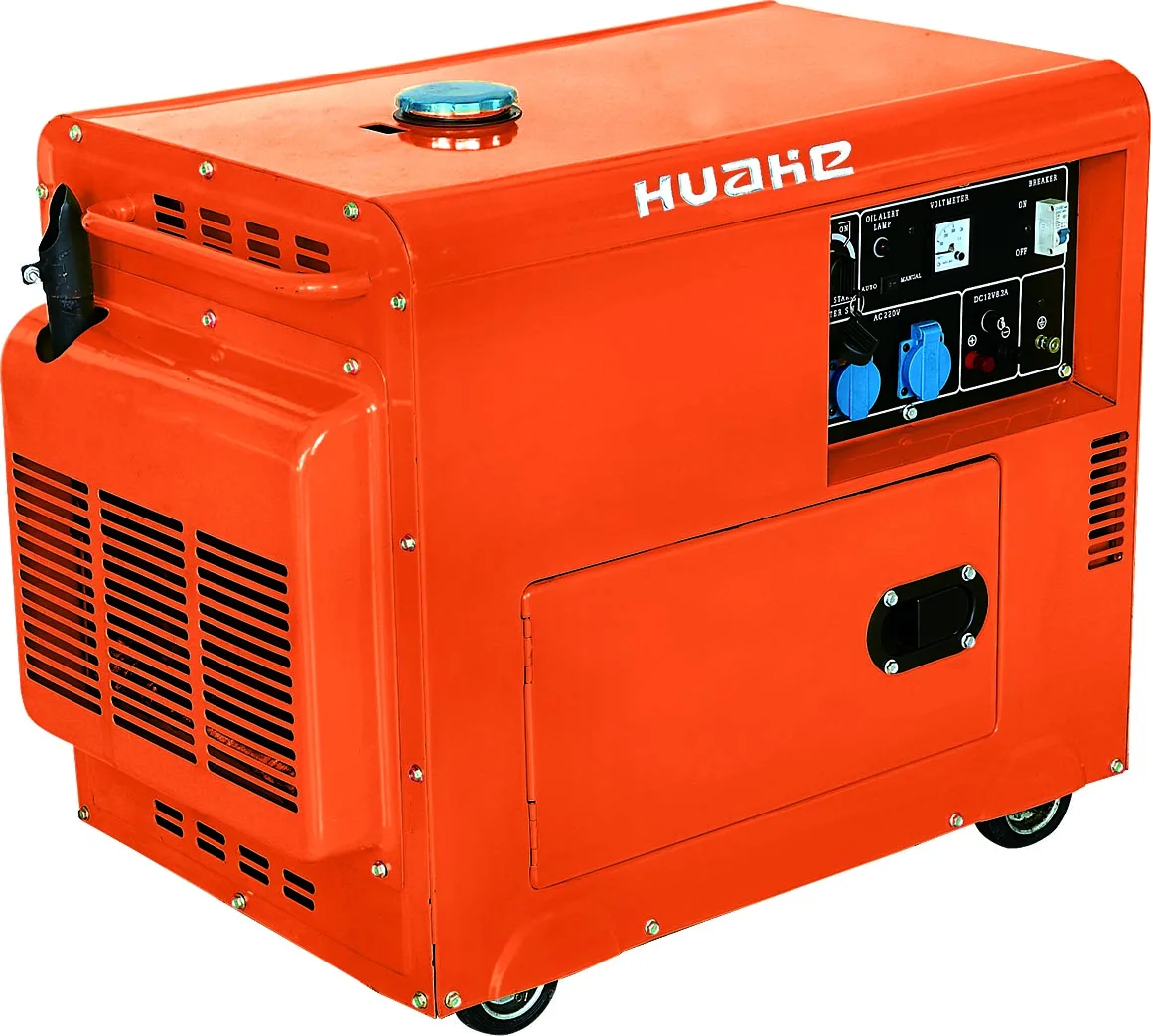 Бесшумный дизельный генератор 5 кВА/дизельный генератор с воздушным охлаждением/дизельный генератор