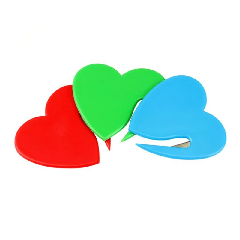 Stainless steel Letter Opener A3 heart-shaped carton express envelope knife A4 paper cutting and opening knife
