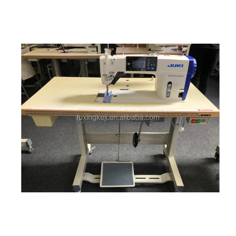 Новый Jukis DDL-9000C-SMS Автоматическая одноигольная прямая швейная машина с автоматическим триммером
