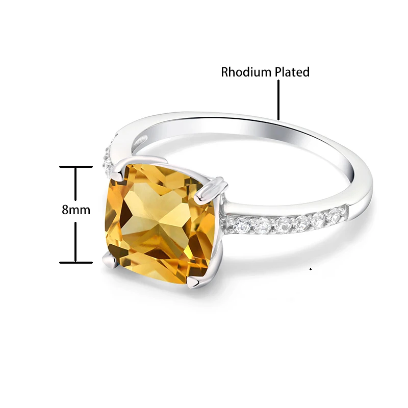 CZ Cubic Zirconia Real Zircon Jewelry Fashion 925 Gemstone Women Custom Couples Engagement Sterling Silver Diamond Wedding Rings