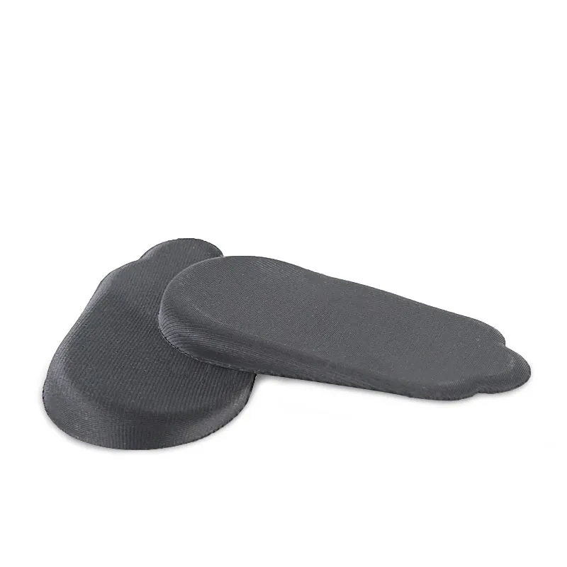 Orthopedic Gel Heel Pad for O/X Leg Silicone Suede Half Insole Adhesive Medial Lateral Heel Insert