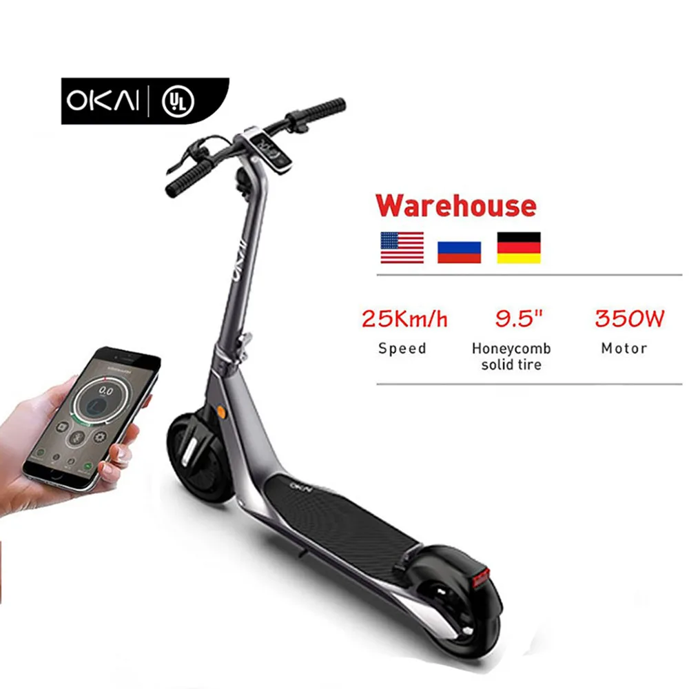 Лучший выбор 2021 крутой внедорожный взрослый OKAI ES500 25 км/ч 36V/7.8Ah Электрический скутер