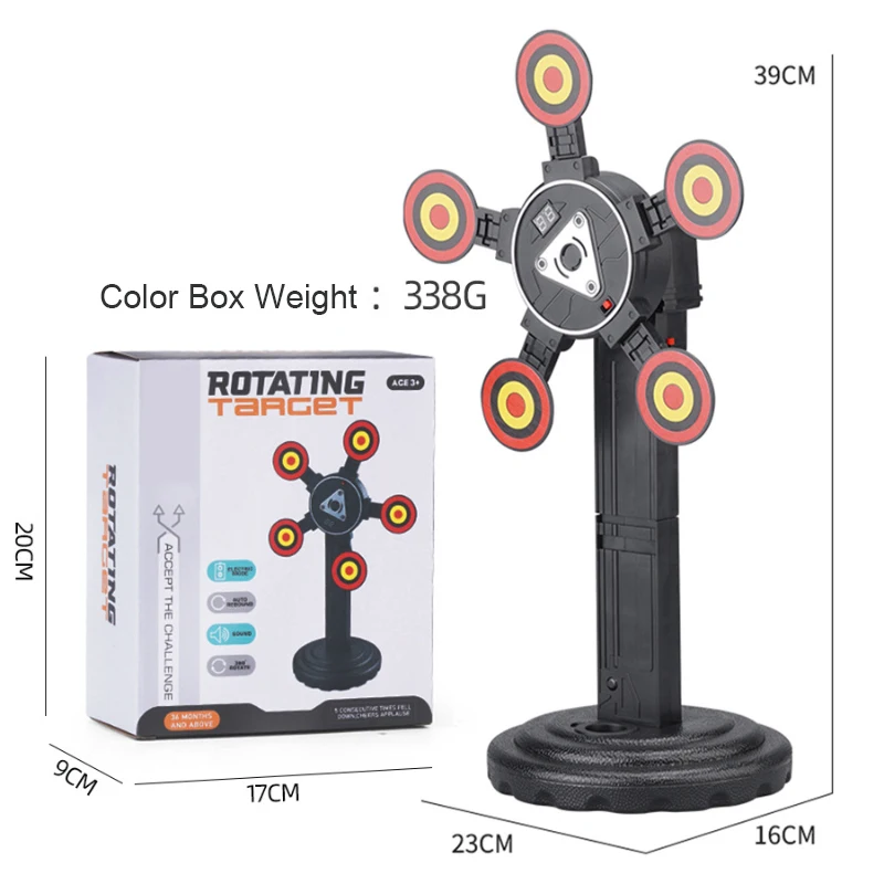 Wholesale Soft Bubble Gel Blaster Gun Auto Reset Electric Shooting Target with net for kids Toy Gun Target