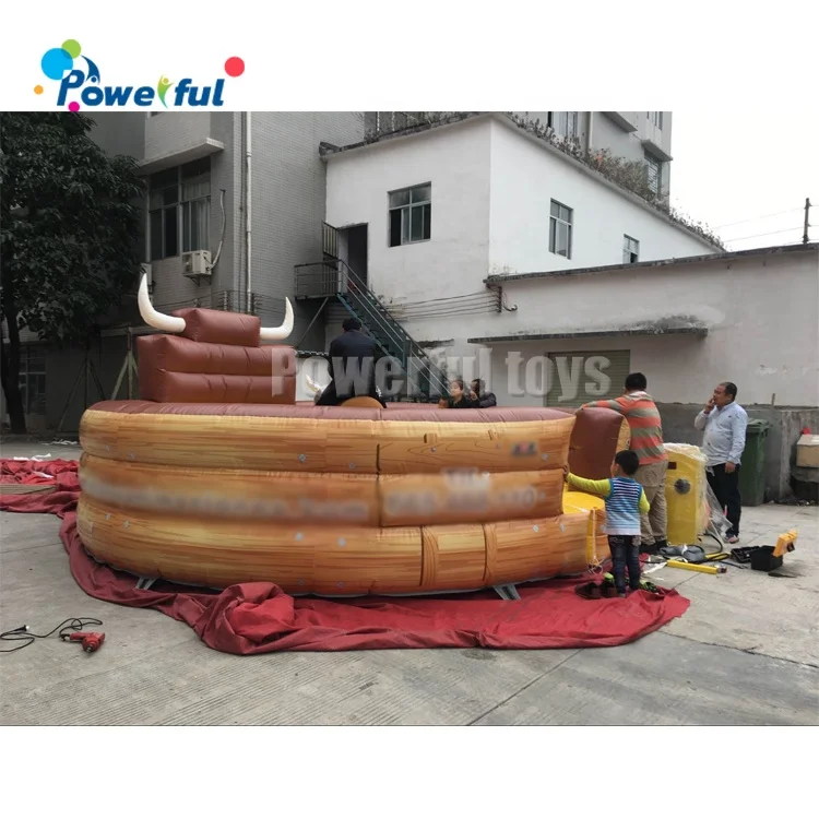 
Ready to ship playground inflatable mechanical bull ride amusement park rodeo bull game ride for sale 