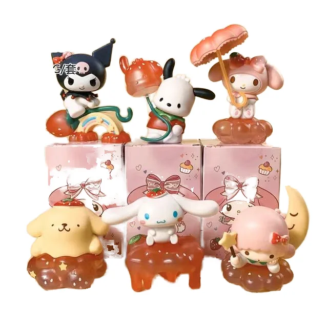 NEWSTAR NS1371 Strawberry Fruit Series My Melody Kuromi Pochacco PVC Figures for Cake Decoration Japanese Animation Source