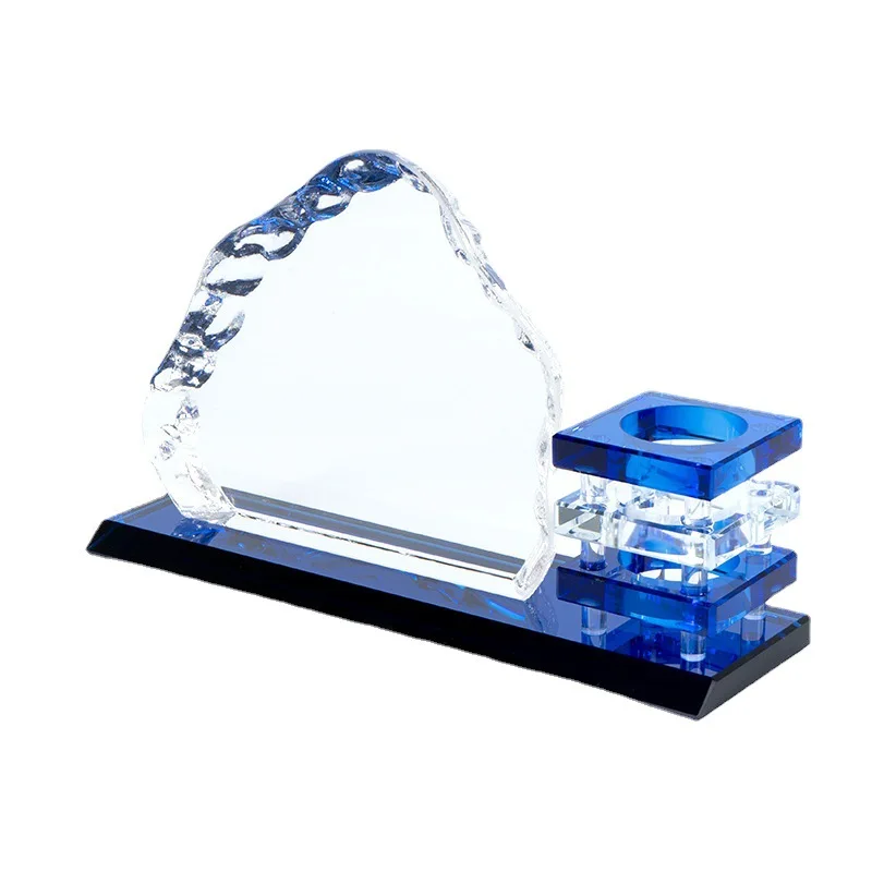 Custom 2023 New design crystal pen holder crafts bracelet crystal crafts for souvenir