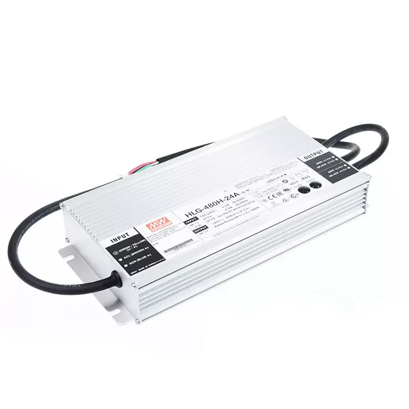 Mean well HLG-480H Series 480W 12V 15V 20V 24V 30V 36V 42V 48V 54V LED Power Supply Waterproof LED Driver For Grow Light