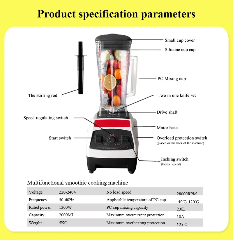 110V/220V Ice Crusher machine Ice juice mixer blender