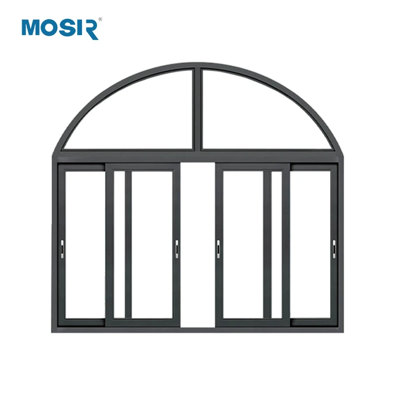 Factory Direct Price Aluminium Living Room Sliding Window with Hollow Profile and Tempered Glass window for house