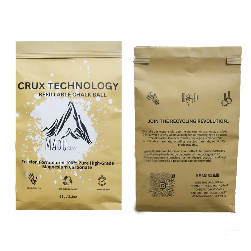 Siquan custom logo white 100% pure magnesium carbonate colored chalk chunky powder