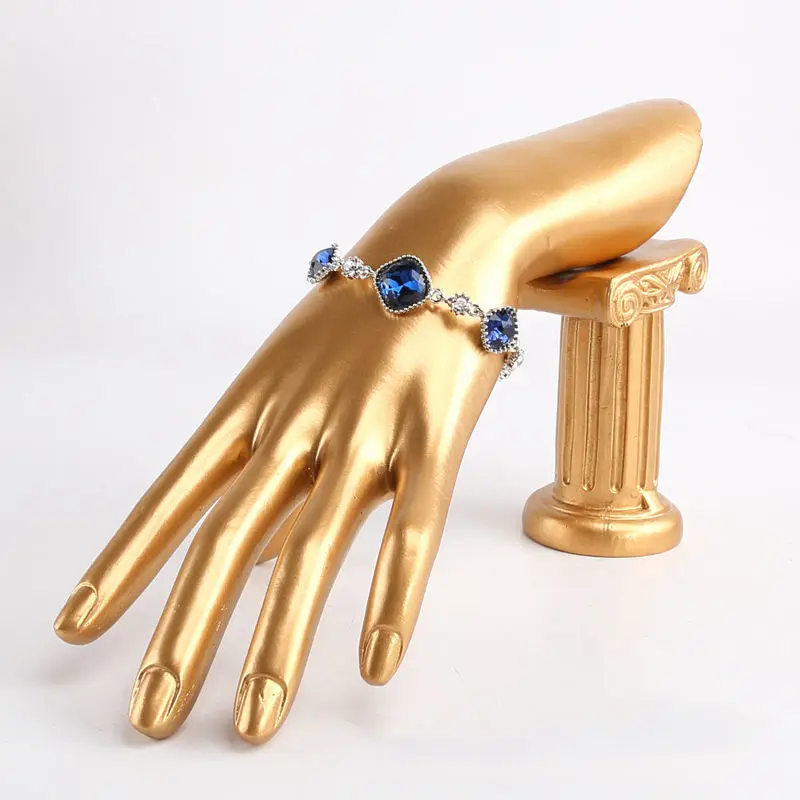 Shaped Hand Jewelry Display Stand Velvet Hand Model Ring Bracelet Bangle Hanging Organizer Stand