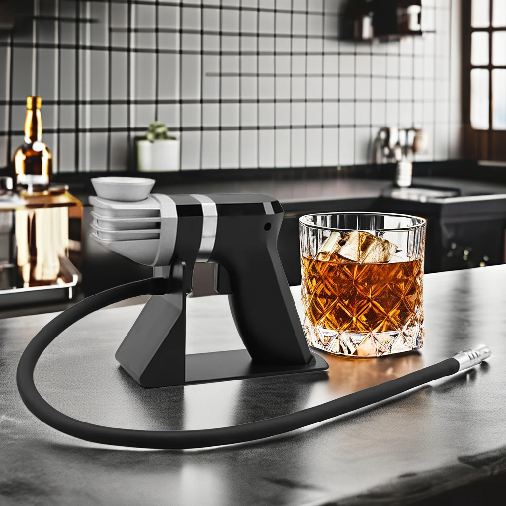 Cocktail Smoker Kit - Smoking Gun Drink Smoker Infuser with Wood Chips Cold Smoke for Food