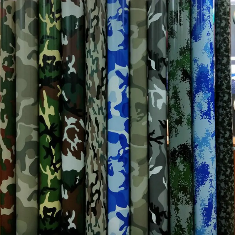 SHANLEY Forest Camouflage film Auto packaging vinyl waterproof self-adhesive PVC desert camouflage car sticker