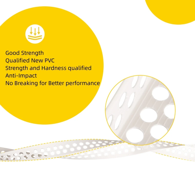 Qualified New PVC  Better Performance High Strength Plastic Corner Bead for Wall Edge