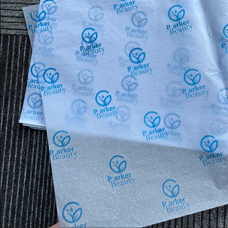 customized  brand logo printing gift wrapping tissue paper for packaging